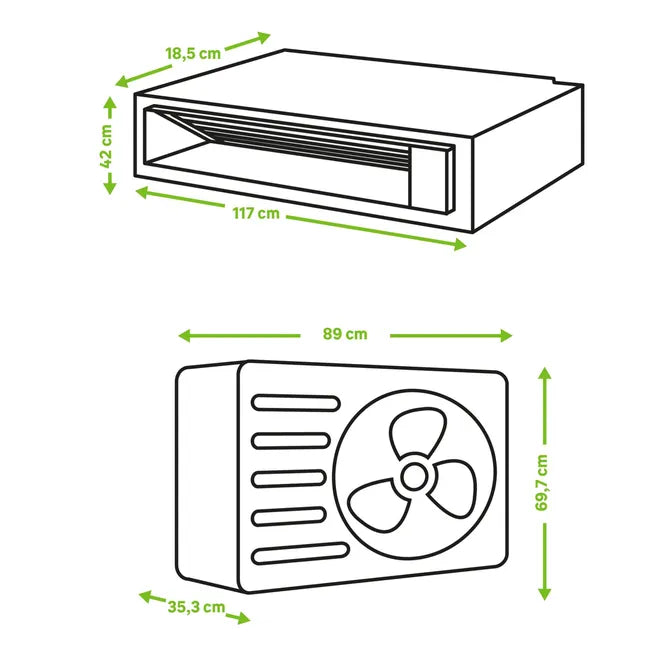 Aire acondicionado conductos HAIER de 6100fr